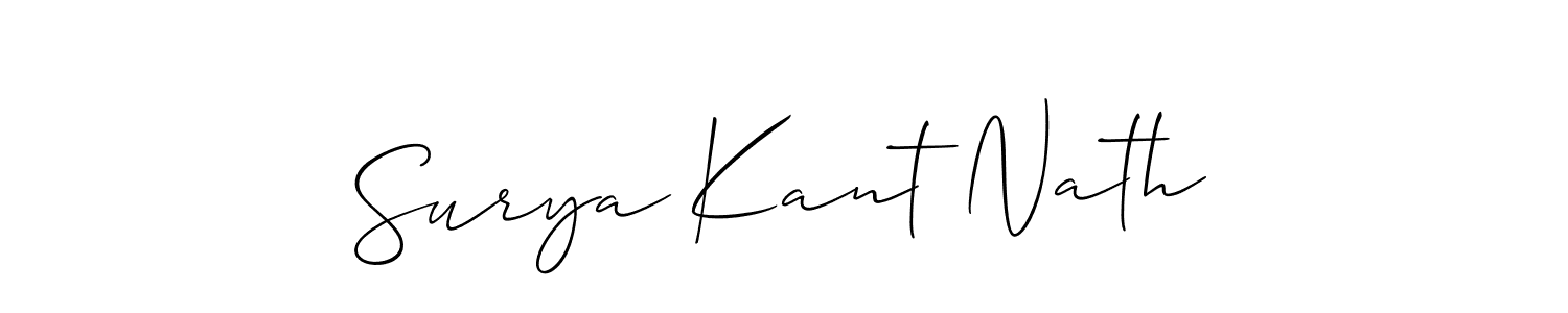 Similarly Allison_Script is the best handwritten signature design. Signature creator online .You can use it as an online autograph creator for name Surya Kant Nath. Surya Kant Nath signature style 2 images and pictures png