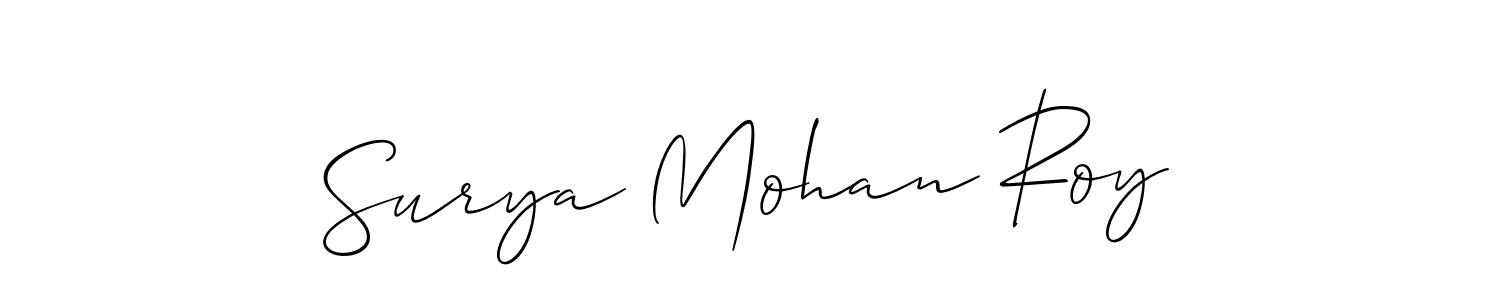 Make a short Surya Mohan Roy signature style. Manage your documents anywhere anytime using Allison_Script. Create and add eSignatures, submit forms, share and send files easily. Surya Mohan Roy signature style 2 images and pictures png