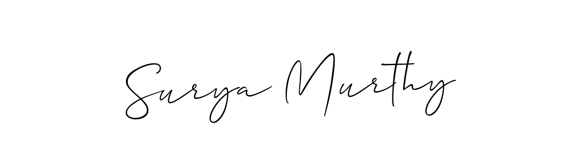 if you are searching for the best signature style for your name Surya Murthy. so please give up your signature search. here we have designed multiple signature styles  using Allison_Script. Surya Murthy signature style 2 images and pictures png
