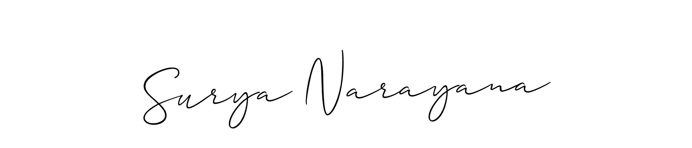 This is the best signature style for the Surya Narayana name. Also you like these signature font (Allison_Script). Mix name signature. Surya Narayana signature style 2 images and pictures png
