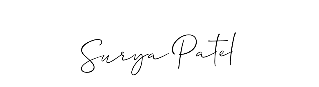 Once you've used our free online signature maker to create your best signature Allison_Script style, it's time to enjoy all of the benefits that Surya Patel name signing documents. Surya Patel signature style 2 images and pictures png