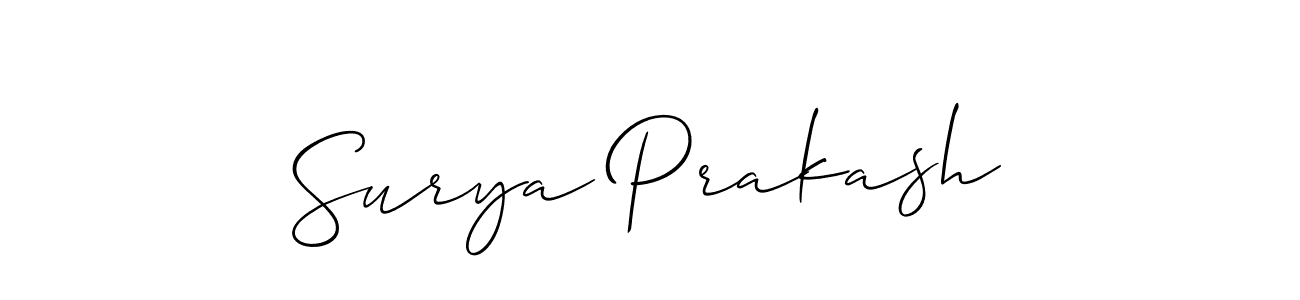 Best and Professional Signature Style for Surya Prakash. Allison_Script Best Signature Style Collection. Surya Prakash signature style 2 images and pictures png