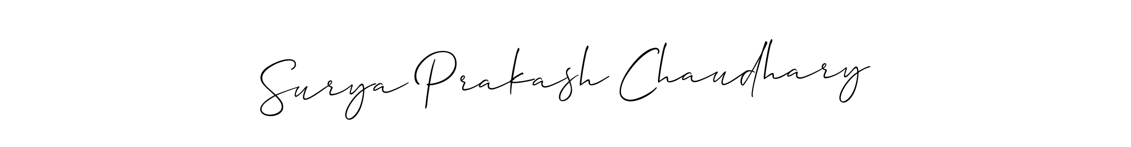 Also You can easily find your signature by using the search form. We will create Surya Prakash Chaudhary name handwritten signature images for you free of cost using Allison_Script sign style. Surya Prakash Chaudhary signature style 2 images and pictures png