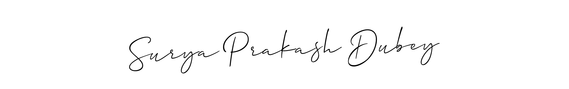 Make a short Surya Prakash Dubey signature style. Manage your documents anywhere anytime using Allison_Script. Create and add eSignatures, submit forms, share and send files easily. Surya Prakash Dubey signature style 2 images and pictures png