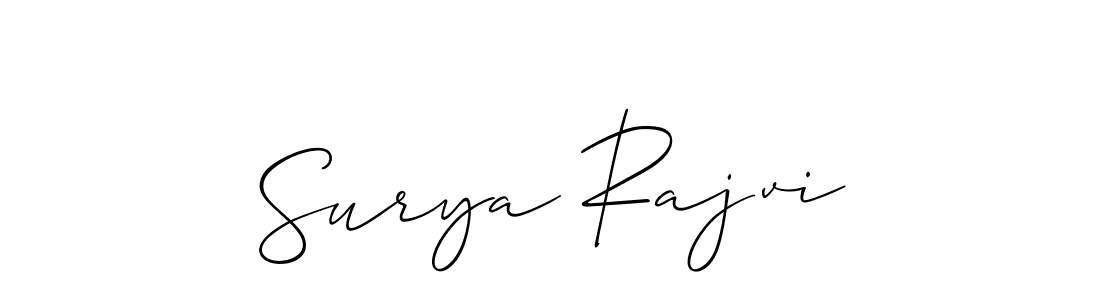 This is the best signature style for the Surya Rajvi name. Also you like these signature font (Allison_Script). Mix name signature. Surya Rajvi signature style 2 images and pictures png