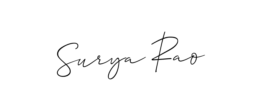 This is the best signature style for the Surya Rao name. Also you like these signature font (Allison_Script). Mix name signature. Surya Rao signature style 2 images and pictures png