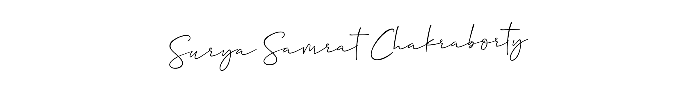 Surya Samrat Chakraborty stylish signature style. Best Handwritten Sign (Allison_Script) for my name. Handwritten Signature Collection Ideas for my name Surya Samrat Chakraborty. Surya Samrat Chakraborty signature style 2 images and pictures png