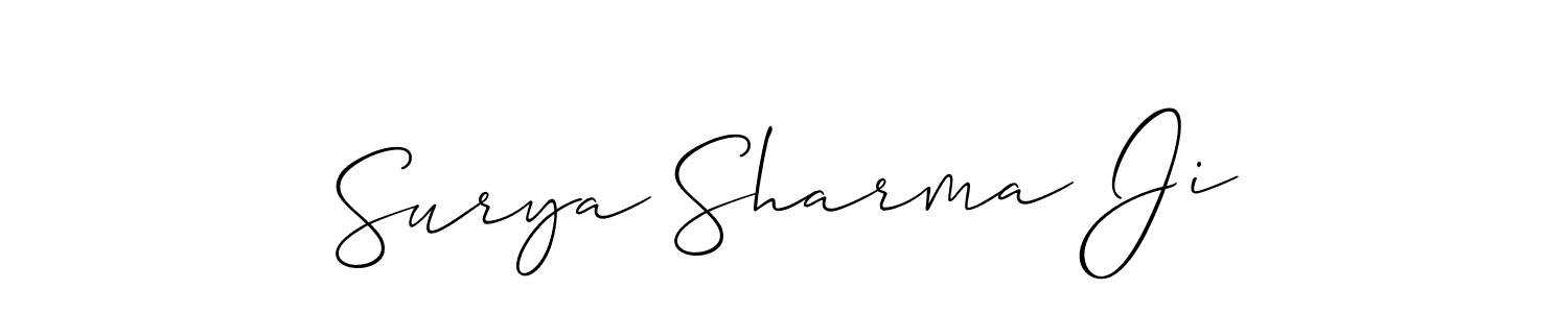 This is the best signature style for the Surya Sharma Ji name. Also you like these signature font (Allison_Script). Mix name signature. Surya Sharma Ji signature style 2 images and pictures png