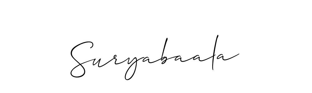 Also You can easily find your signature by using the search form. We will create Suryabaala name handwritten signature images for you free of cost using Allison_Script sign style. Suryabaala signature style 2 images and pictures png