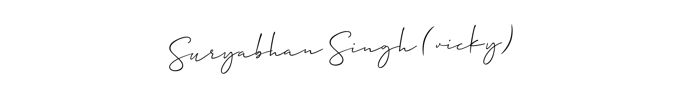 It looks lik you need a new signature style for name Suryabhan Singh (vicky). Design unique handwritten (Allison_Script) signature with our free signature maker in just a few clicks. Suryabhan Singh (vicky) signature style 2 images and pictures png