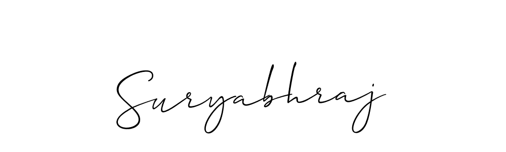 How to make Suryabhraj name signature. Use Allison_Script style for creating short signs online. This is the latest handwritten sign. Suryabhraj signature style 2 images and pictures png