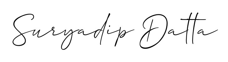 Looking for an artistic signature for Suryadip Datta? The Allison_Script calligraphy style gives a sophisticated flow suitable for business cards and emails. Suryadip Datta signature style 2 images and pictures png