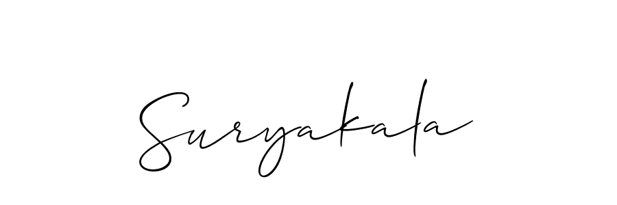 Once you've used our free online signature maker to create your best signature Allison_Script style, it's time to enjoy all of the benefits that Suryakala name signing documents. Suryakala signature style 2 images and pictures png