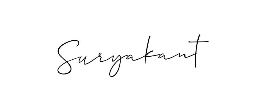 How to make Suryakant signature? Allison_Script is a professional autograph style. Create handwritten signature for Suryakant name. Suryakant signature style 2 images and pictures png