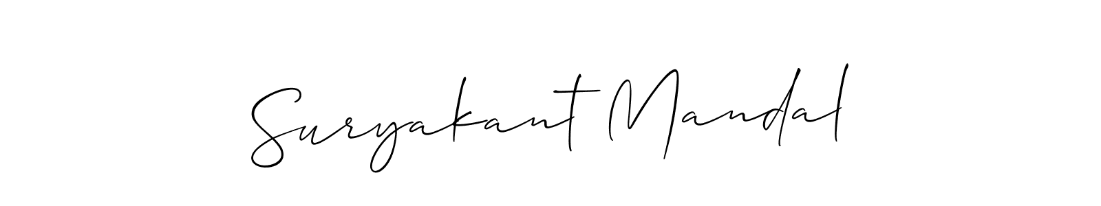 Create a beautiful signature design for name Suryakant Mandal. With this signature (Allison_Script) fonts, you can make a handwritten signature for free. Suryakant Mandal signature style 2 images and pictures png