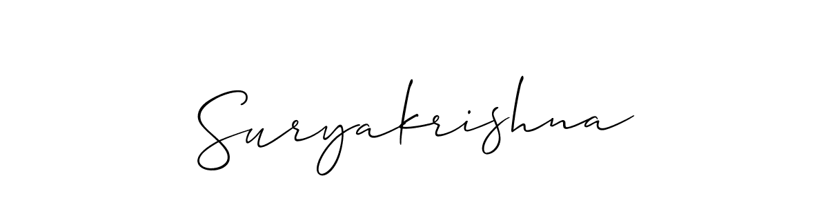 Make a beautiful signature design for name Suryakrishna. Use this online signature maker to create a handwritten signature for free. Suryakrishna signature style 2 images and pictures png