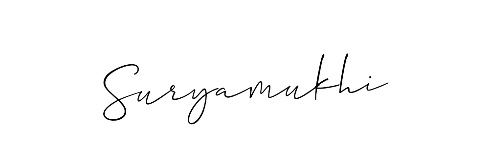 Also You can easily find your signature by using the search form. We will create Suryamukhi name handwritten signature images for you free of cost using Allison_Script sign style. Suryamukhi signature style 2 images and pictures png