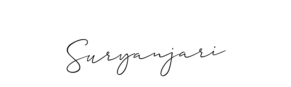 Once you've used our free online signature maker to create your best signature Allison_Script style, it's time to enjoy all of the benefits that Suryanjari name signing documents. Suryanjari signature style 2 images and pictures png