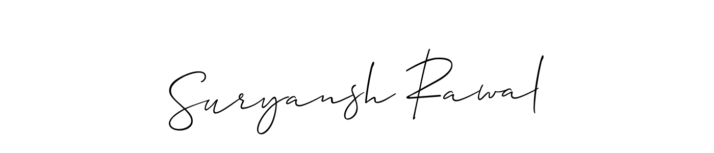 Make a beautiful signature design for name Suryansh Rawal. Use this online signature maker to create a handwritten signature for free. Suryansh Rawal signature style 2 images and pictures png