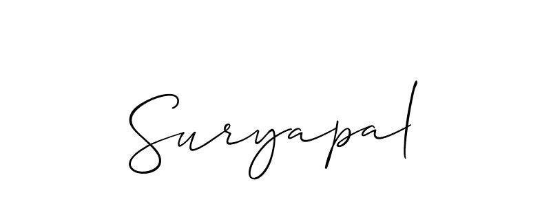 Create a beautiful signature design for name Suryapal. With this signature (Allison_Script) fonts, you can make a handwritten signature for free. Suryapal signature style 2 images and pictures png