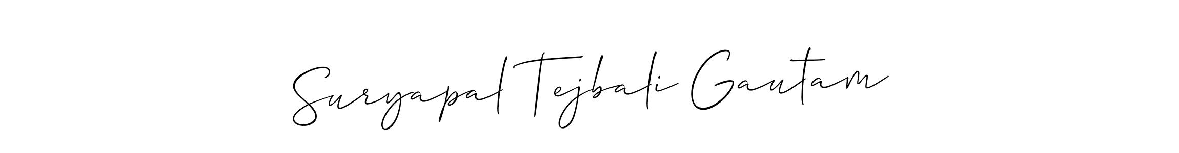 See photos of Suryapal Tejbali Gautam official signature by Spectra . Check more albums & portfolios. Read reviews & check more about Allison_Script font. Suryapal Tejbali Gautam signature style 2 images and pictures png