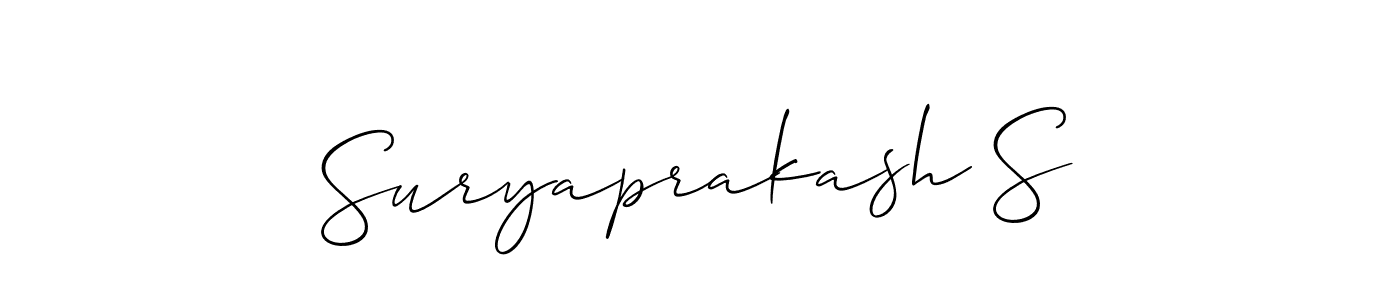 See photos of Suryaprakash S official signature by Spectra . Check more albums & portfolios. Read reviews & check more about Allison_Script font. Suryaprakash S signature style 2 images and pictures png