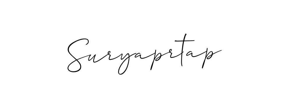 The best way (Allison_Script) to make a short signature is to pick only two or three words in your name. The name Suryaprtap include a total of six letters. For converting this name. Suryaprtap signature style 2 images and pictures png
