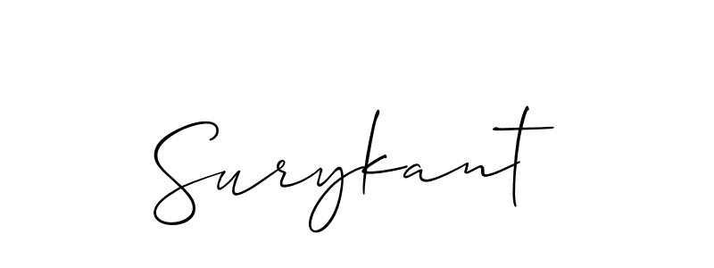 Create a beautiful signature design for name Surykant. With this signature (Allison_Script) fonts, you can make a handwritten signature for free. Surykant signature style 2 images and pictures png