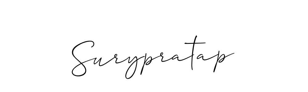 Also we have Surypratap name is the best signature style. Create professional handwritten signature collection using Allison_Script autograph style. Surypratap signature style 2 images and pictures png