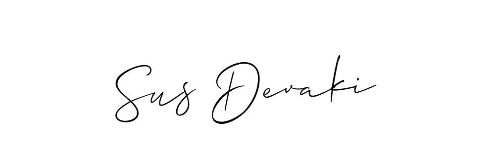 Similarly Allison_Script is the best handwritten signature design. Signature creator online .You can use it as an online autograph creator for name Sus Devaki. Sus Devaki signature style 2 images and pictures png