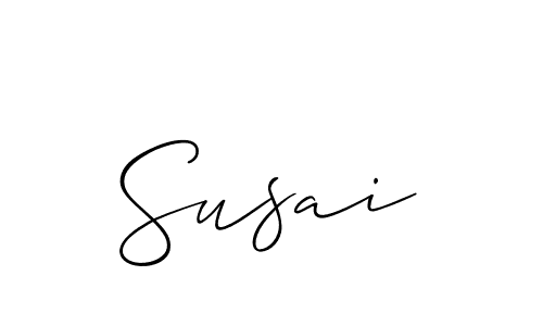 How to Draw Susai signature style? Allison_Script is a latest design signature styles for name Susai. Susai signature style 2 images and pictures png