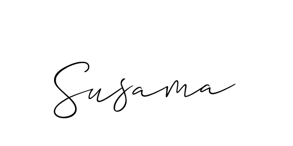 How to make Susama signature? Allison_Script is a professional autograph style. Create handwritten signature for Susama name. Susama signature style 2 images and pictures png