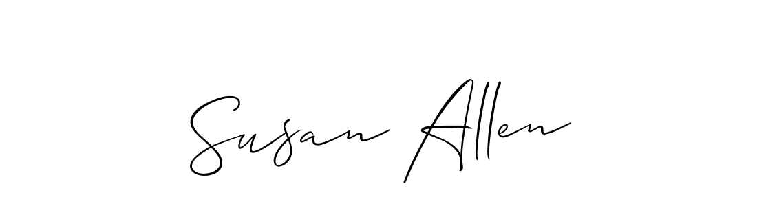 The best way (Allison_Script) to make a short signature is to pick only two or three words in your name. The name Susan Allen include a total of six letters. For converting this name. Susan Allen signature style 2 images and pictures png