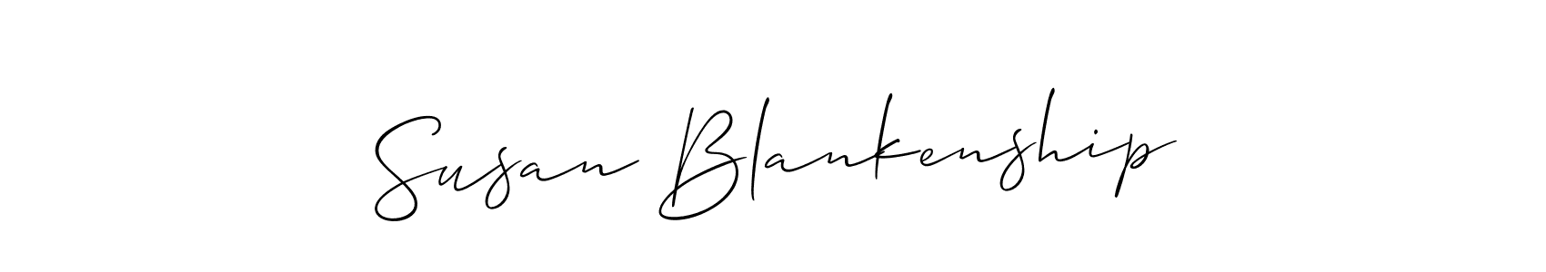 Also we have Susan Blankenship name is the best signature style. Create professional handwritten signature collection using Allison_Script autograph style. Susan Blankenship signature style 2 images and pictures png