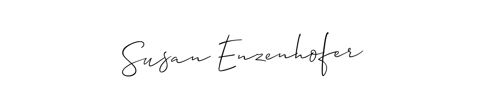 How to make Susan Enzenhofer name signature. Use Allison_Script style for creating short signs online. This is the latest handwritten sign. Susan Enzenhofer signature style 2 images and pictures png