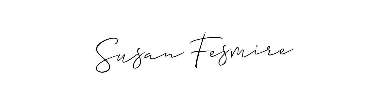 How to make Susan Fesmire signature? Allison_Script is a professional autograph style. Create handwritten signature for Susan Fesmire name. Susan Fesmire signature style 2 images and pictures png