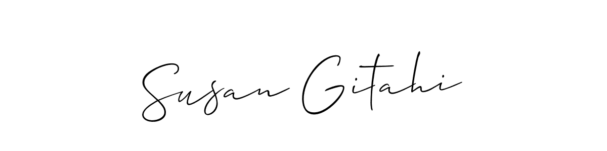 See photos of Susan Gitahi official signature by Spectra . Check more albums & portfolios. Read reviews & check more about Allison_Script font. Susan Gitahi signature style 2 images and pictures png
