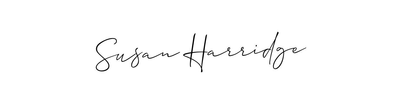 Susan Harridge stylish signature style. Best Handwritten Sign (Allison_Script) for my name. Handwritten Signature Collection Ideas for my name Susan Harridge. Susan Harridge signature style 2 images and pictures png