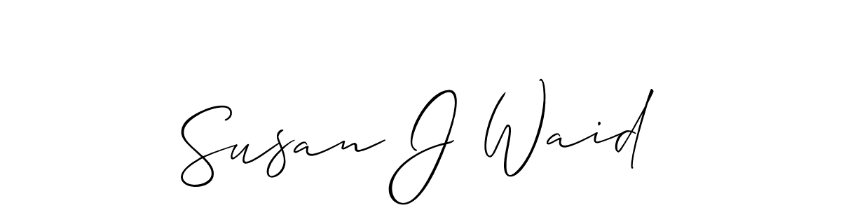 Similarly Allison_Script is the best handwritten signature design. Signature creator online .You can use it as an online autograph creator for name Susan J Waid. Susan J Waid signature style 2 images and pictures png