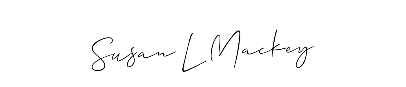 Create a beautiful signature design for name Susan L Mackey. With this signature (Allison_Script) fonts, you can make a handwritten signature for free. Susan L Mackey signature style 2 images and pictures png