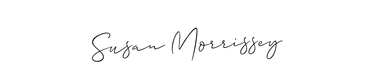 Make a beautiful signature design for name Susan Morrissey. With this signature (Allison_Script) style, you can create a handwritten signature for free. Susan Morrissey signature style 2 images and pictures png