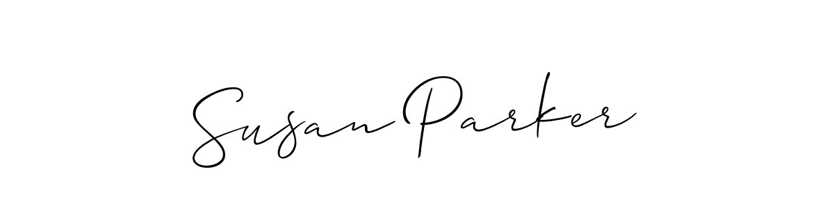 How to make Susan Parker name signature. Use Allison_Script style for creating short signs online. This is the latest handwritten sign. Susan Parker signature style 2 images and pictures png