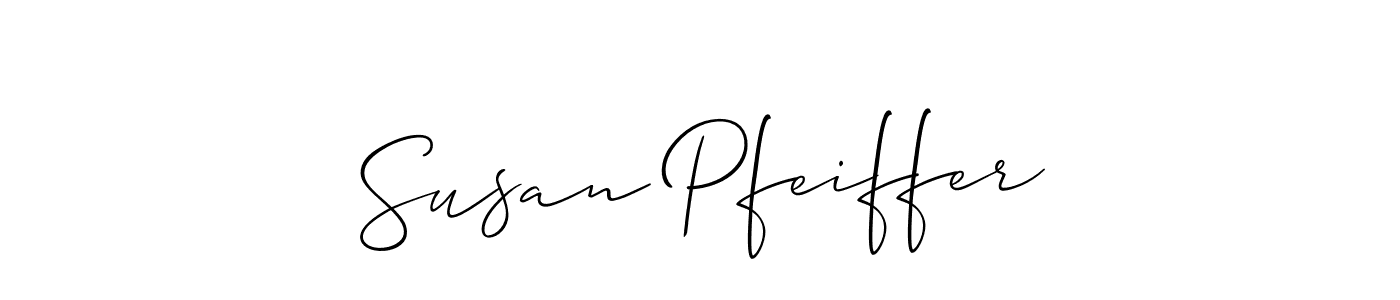 Susan Pfeiffer stylish signature style. Best Handwritten Sign (Allison_Script) for my name. Handwritten Signature Collection Ideas for my name Susan Pfeiffer. Susan Pfeiffer signature style 2 images and pictures png