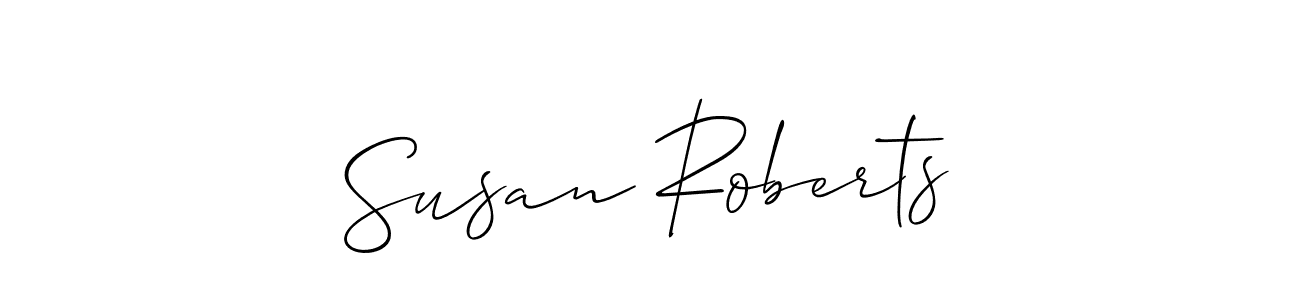 Use a signature maker to create a handwritten signature online. With this signature software, you can design (Allison_Script) your own signature for name Susan Roberts. Susan Roberts signature style 2 images and pictures png