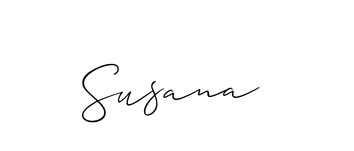 Allison_Script is a professional signature style that is perfect for those who want to add a touch of class to their signature. It is also a great choice for those who want to make their signature more unique. Get Susana  name to fancy signature for free. Susana  signature style 2 images and pictures png