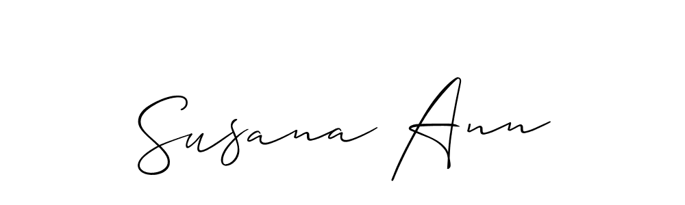 Check out images of Autograph of Susana Ann name. Actor Susana Ann Signature Style. Allison_Script is a professional sign style online. Susana Ann signature style 2 images and pictures png