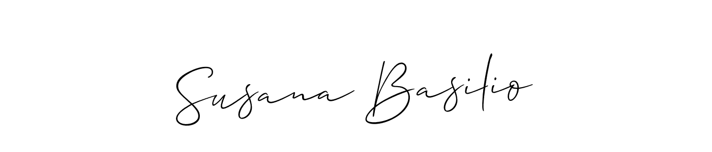 Use a signature maker to create a handwritten signature online. With this signature software, you can design (Allison_Script) your own signature for name Susana Basilio. Susana Basilio signature style 2 images and pictures png