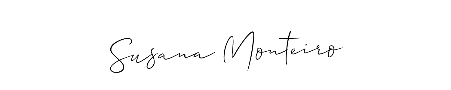 How to make Susana Monteiro name signature. Use Allison_Script style for creating short signs online. This is the latest handwritten sign. Susana Monteiro signature style 2 images and pictures png