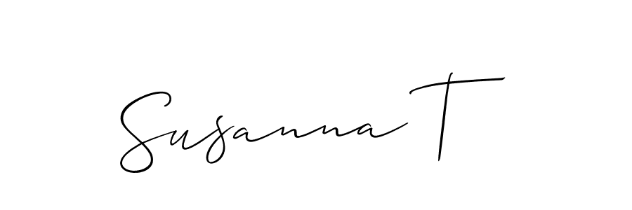 See photos of Susanna T official signature by Spectra . Check more albums & portfolios. Read reviews & check more about Allison_Script font. Susanna T signature style 2 images and pictures png