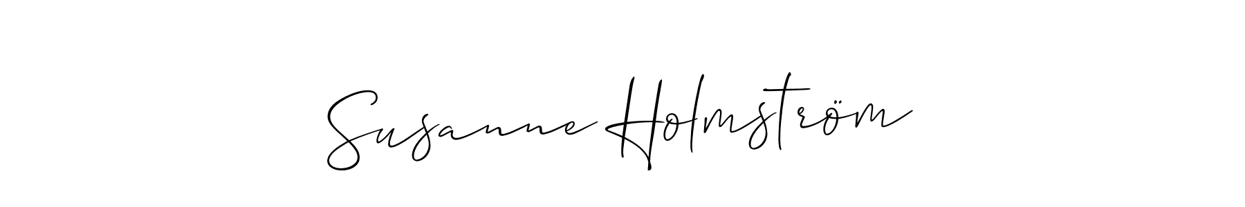 Design your own signature with our free online signature maker. With this signature software, you can create a handwritten (Allison_Script) signature for name Susanne Holmström. Susanne Holmström signature style 2 images and pictures png